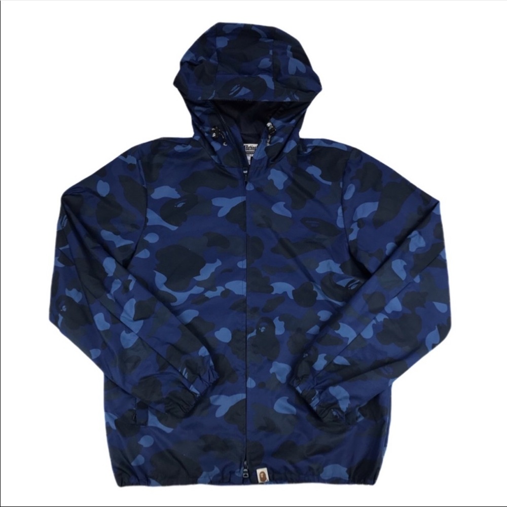 BLUE CAMO BATHING APE WINDBREAKER